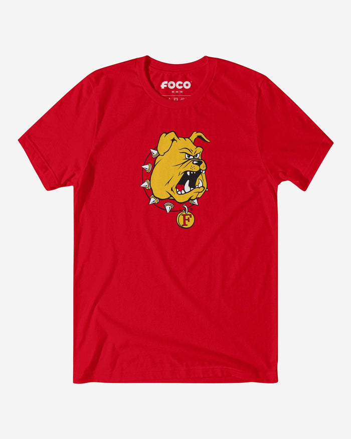 Ferris State Bulldogs Primary Logo T-Shirt FOCO Red S - FOCO.com