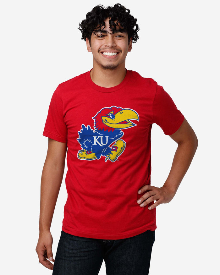 Kansas Jayhawks Primary Logo T-Shirt FOCO - FOCO.com