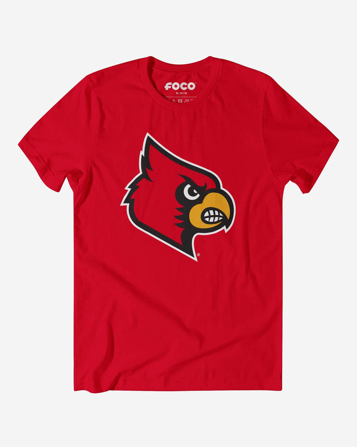 Louisville Cardinals Primary Logo T-Shirt FOCO Red S - FOCO.com