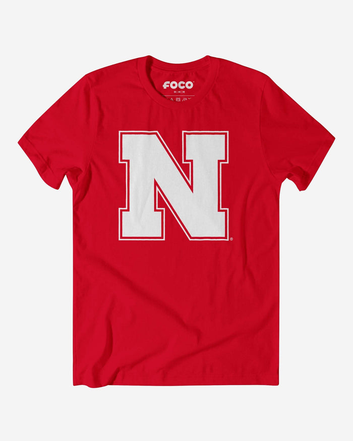 Nebraska Cornhuskers Primary Logo T-Shirt FOCO Red S - FOCO.com