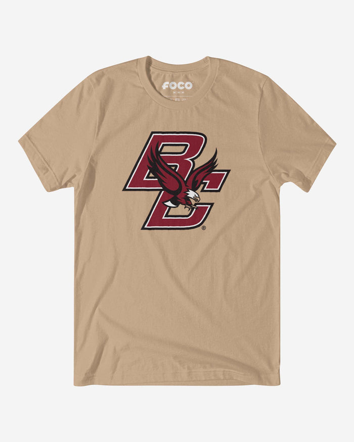 Boston College Eagles Primary Logo T-Shirt FOCO Tan S - FOCO.com