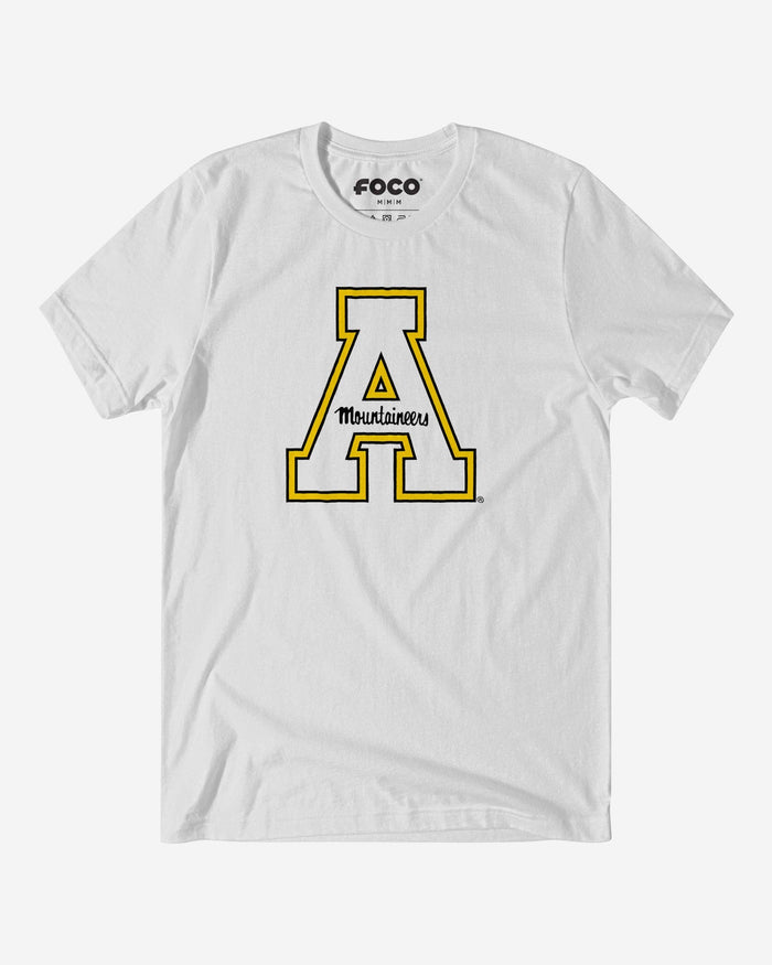 Appalachian State Mountaineers Primary Logo T-Shirt FOCO White S - FOCO.com