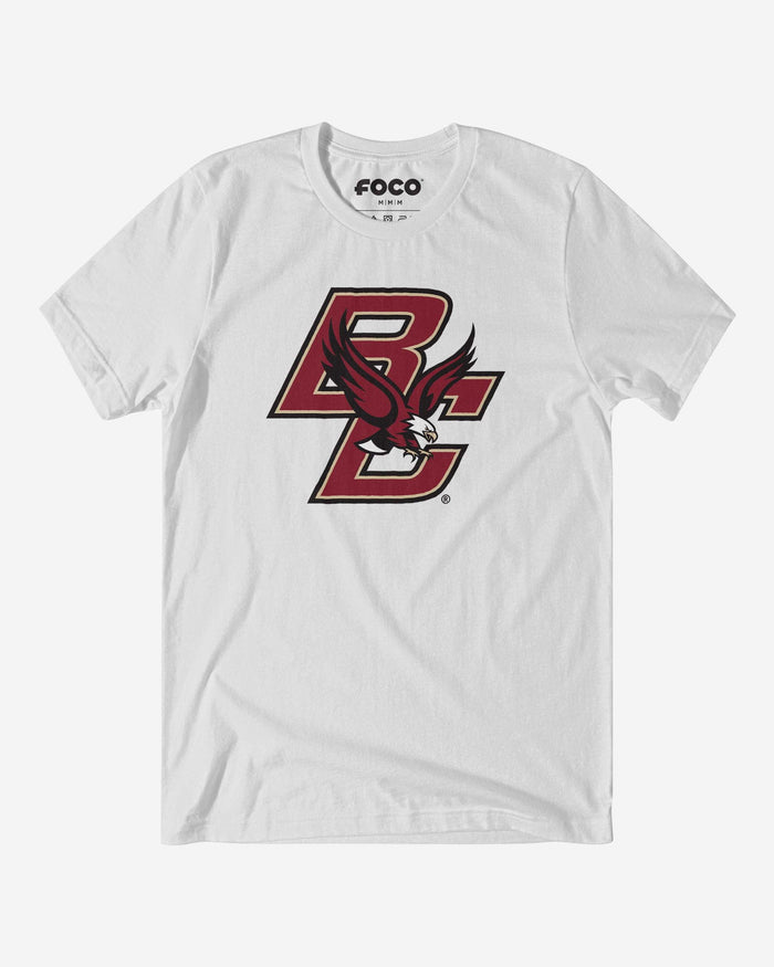 Boston College Eagles Primary Logo T-Shirt FOCO White S - FOCO.com