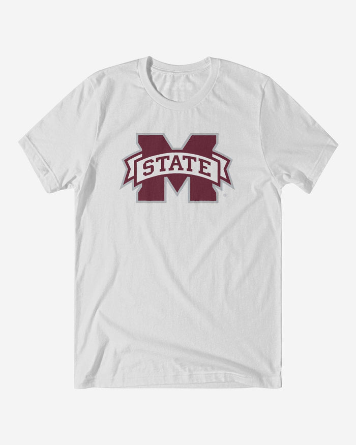 Mississippi State Bulldogs Primary Logo T-Shirt FOCO White S - FOCO.com