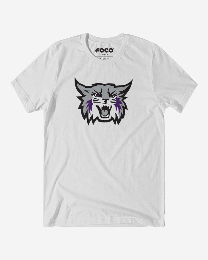 Weber State Wildcats Primary Logo T-Shirt FOCO White S - FOCO.com