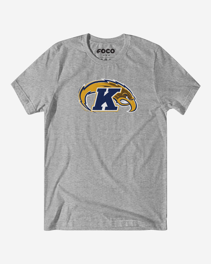 Kent State Golden Flashes Primary Logo T-Shirt FOCO Athletic Heather S - FOCO.com