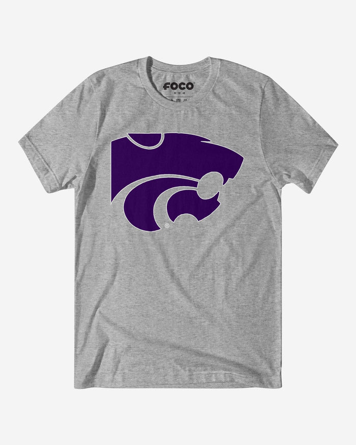 Kansas State Wildcats Primary Logo T-Shirt FOCO Athletic Heather S - FOCO.com