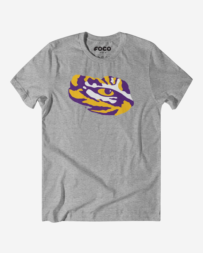 LSU Tigers Primary Logo T-Shirt FOCO Athletic Heather S - FOCO.com