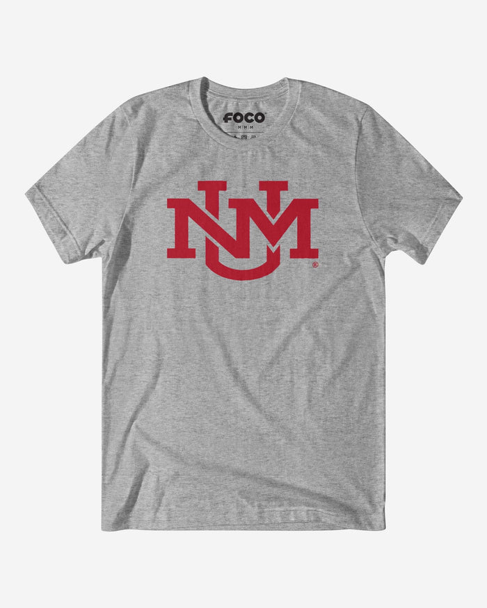 New Mexico Lobos Primary Logo T-Shirt FOCO Athletic Heather S - FOCO.com