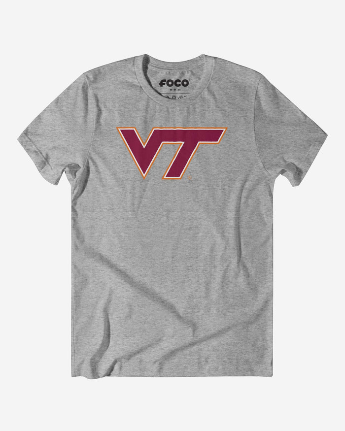 Virginia Tech Hokies Primary Logo T-Shirt FOCO Athletic Heather S - FOCO.com