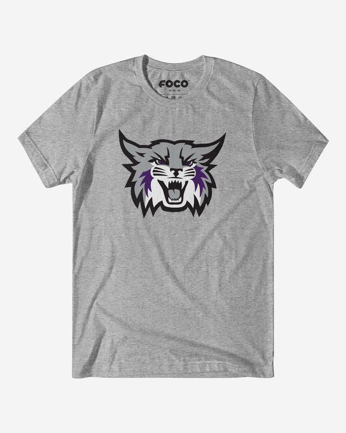 Weber State Wildcats Primary Logo T-Shirt FOCO Athletic Heather S - FOCO.com