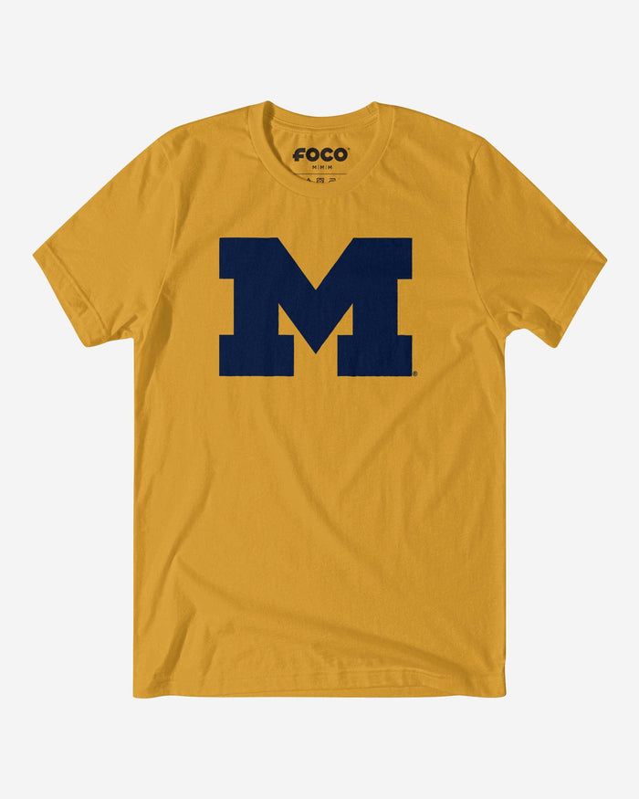 Michigan Wolverines Primary Logo T-Shirt FOCO Maize Yellow S - FOCO.com