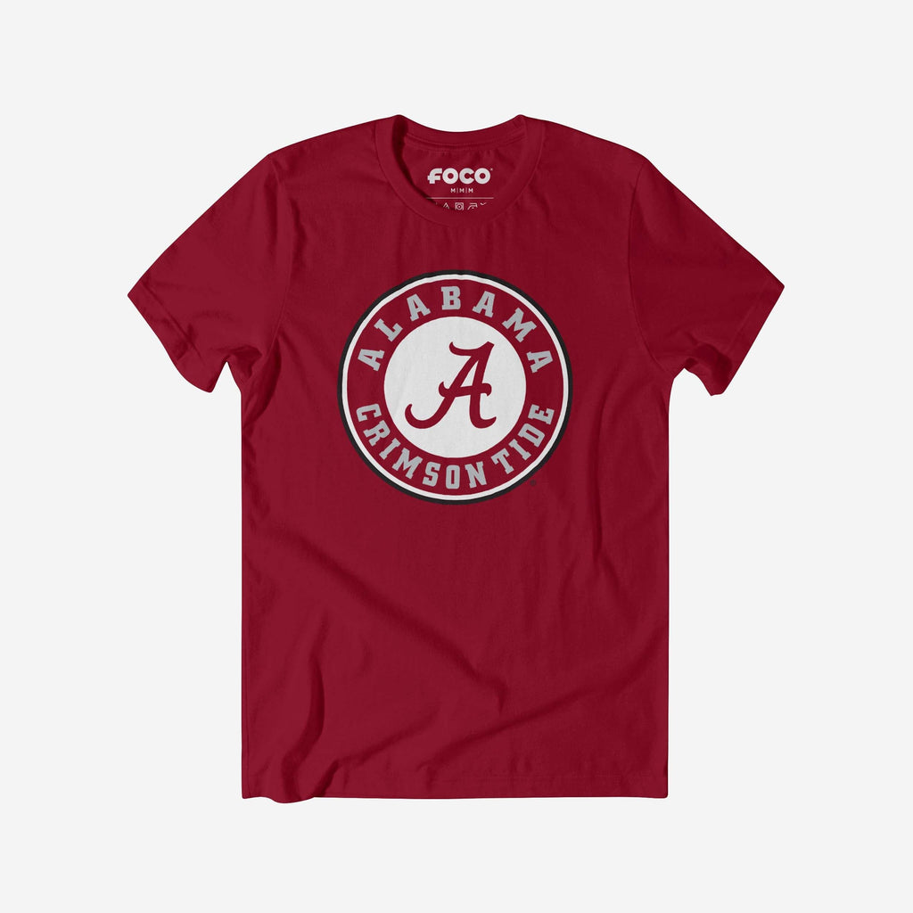 Alabama Crimson Tide Primary Logo T-Shirt FOCO Cardinal S - FOCO.com