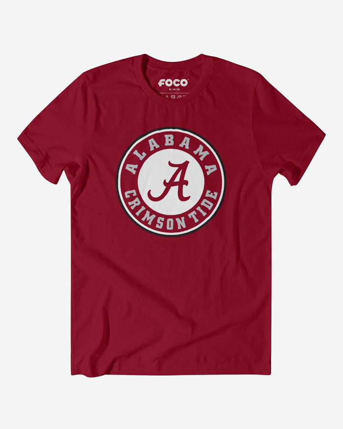 Alabama Crimson Tide Primary Logo T-Shirt FOCO Cardinal S - FOCO.com