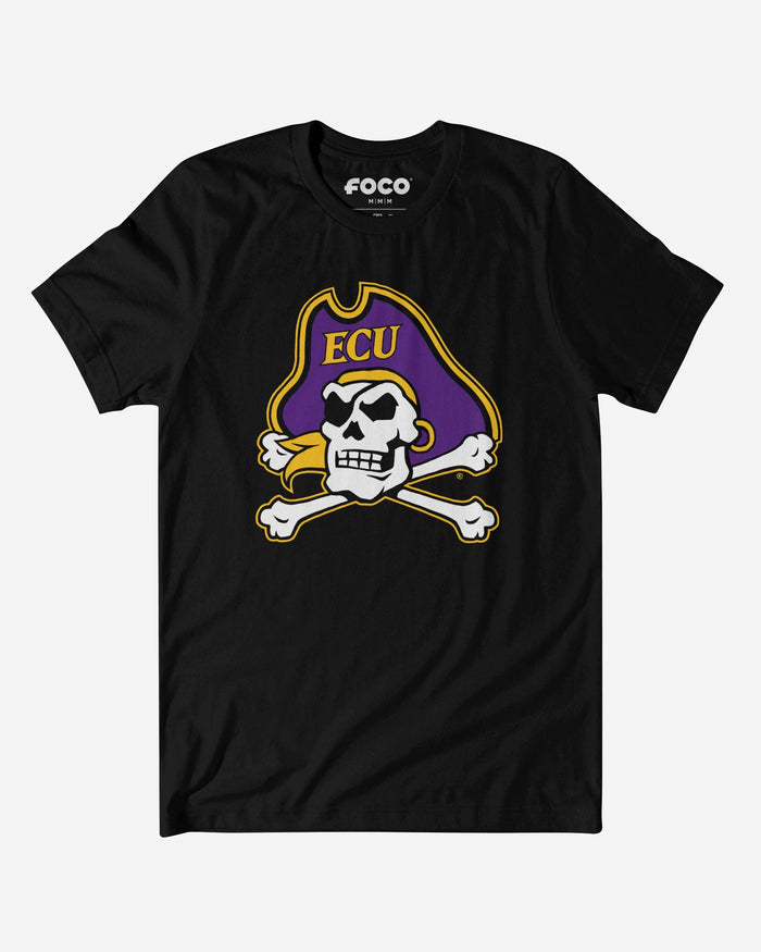 East Carolina Pirates Primary Logo T-Shirt FOCO Black S - FOCO.com