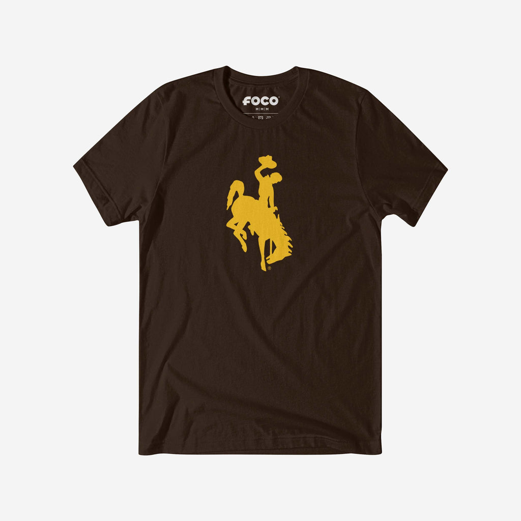 Wyoming Cowboys Primary Logo T-Shirt FOCO Brown S - FOCO.com