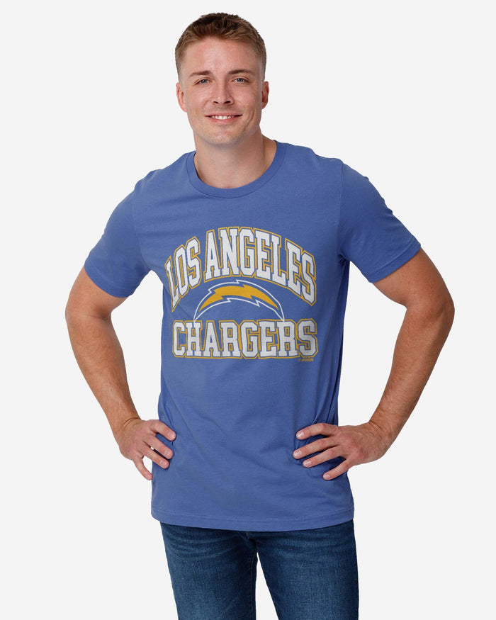 Los Angeles Chargers Arched Wordmark T-Shirt FOCO - FOCO.com