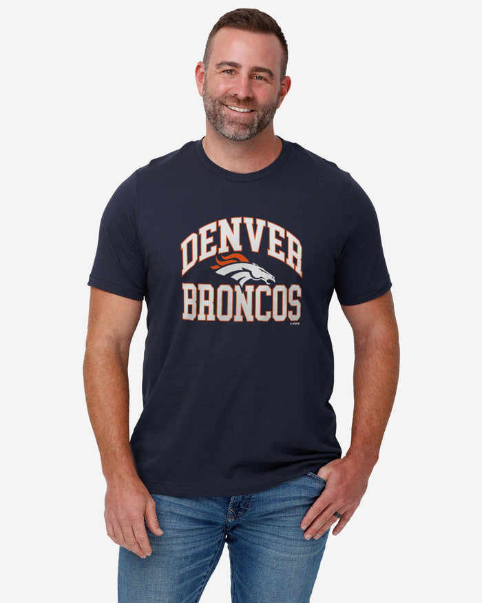 Denver Broncos Arched Wordmark T-Shirt FOCO - FOCO.com