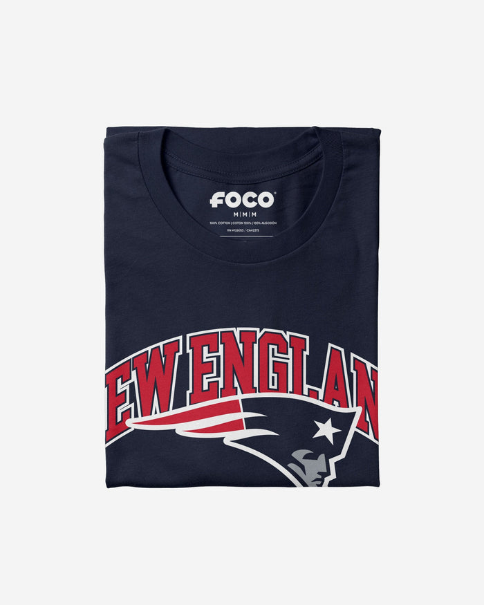 New England Patriots Arched Wordmark T-Shirt FOCO - FOCO.com