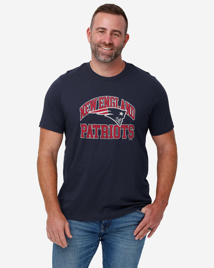 New England Patriots Arched Wordmark T-Shirt FOCO - FOCO.com