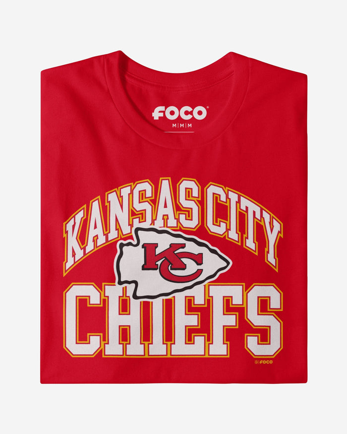 Kansas City Chiefs Arched Wordmark T-Shirt FOCO - FOCO.com