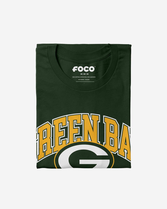 Green Bay Packers Arched Wordmark T-Shirt FOCO - FOCO.com