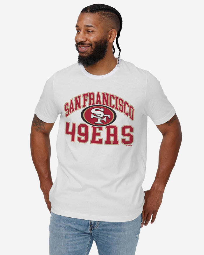 San Francisco 49ers Arched Wordmark T-Shirt FOCO - FOCO.com