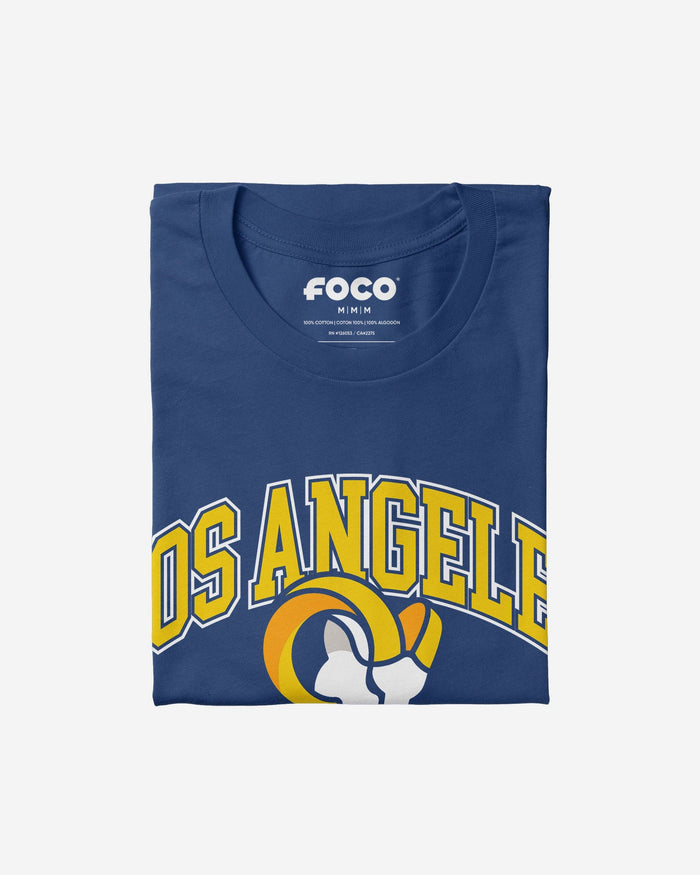 Los Angeles Rams Arched Wordmark T-Shirt FOCO - FOCO.com