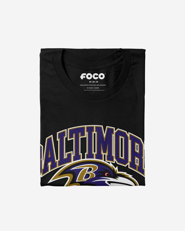 Baltimore Ravens Arched Wordmark T-Shirt FOCO - FOCO.com