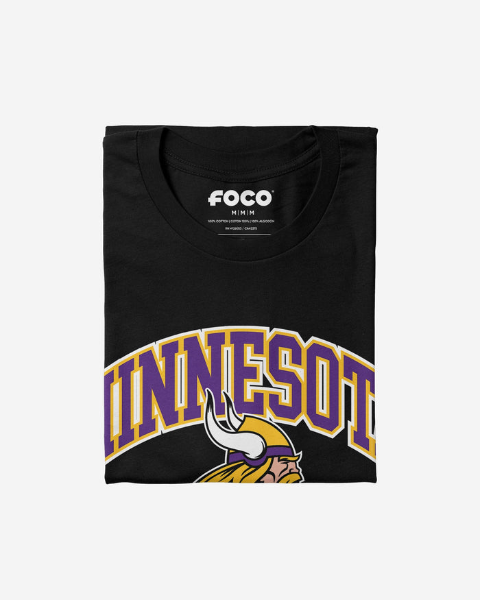 Minnesota Vikings Arched Wordmark T-Shirt FOCO - FOCO.com