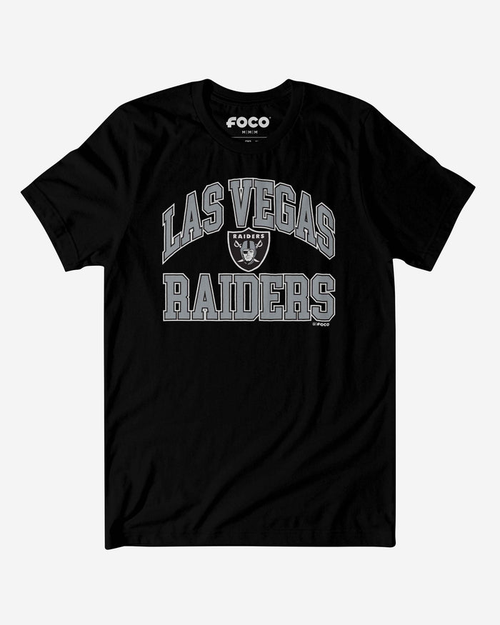 Las Vegas Raiders Arched Wordmark T-Shirt FOCO S - FOCO.com