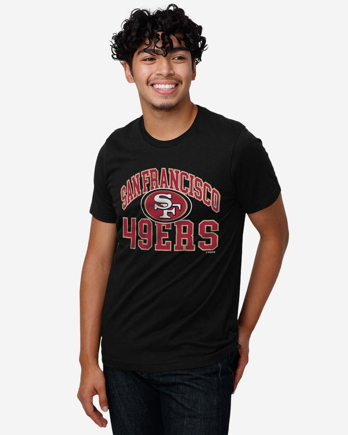 San Francisco 49ers Arched Wordmark T-Shirt FOCO - FOCO.com