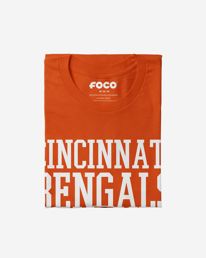 Cincinnati Bengals Bold Wordmark T-Shirt FOCO - FOCO.com