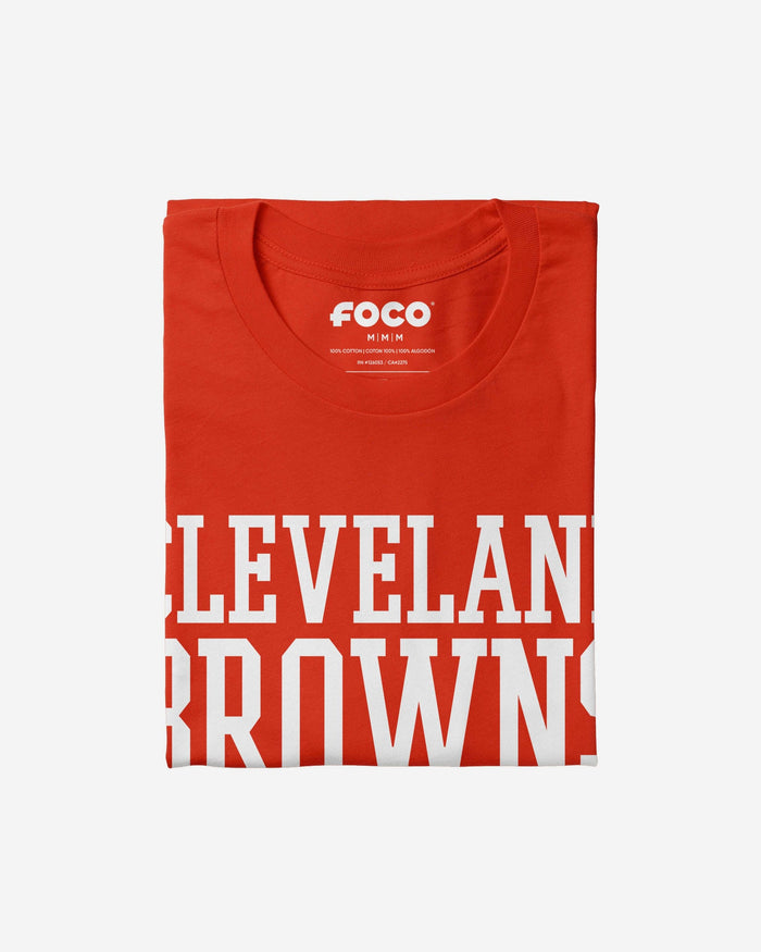 Cleveland Browns Bold Wordmark T-Shirt FOCO - FOCO.com