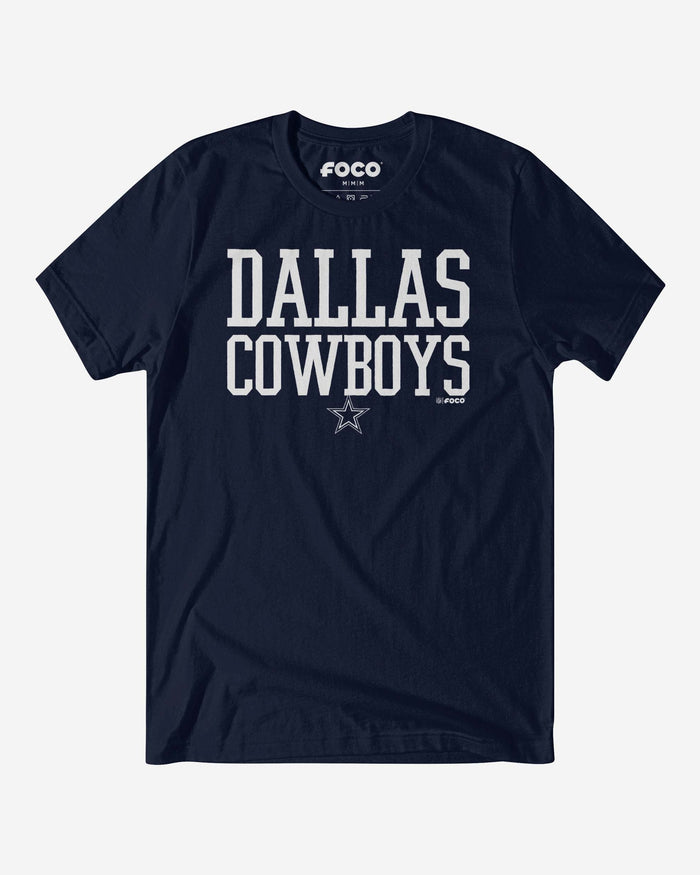 Dallas Cowboys Bold Wordmark T-Shirt FOCO S - FOCO.com