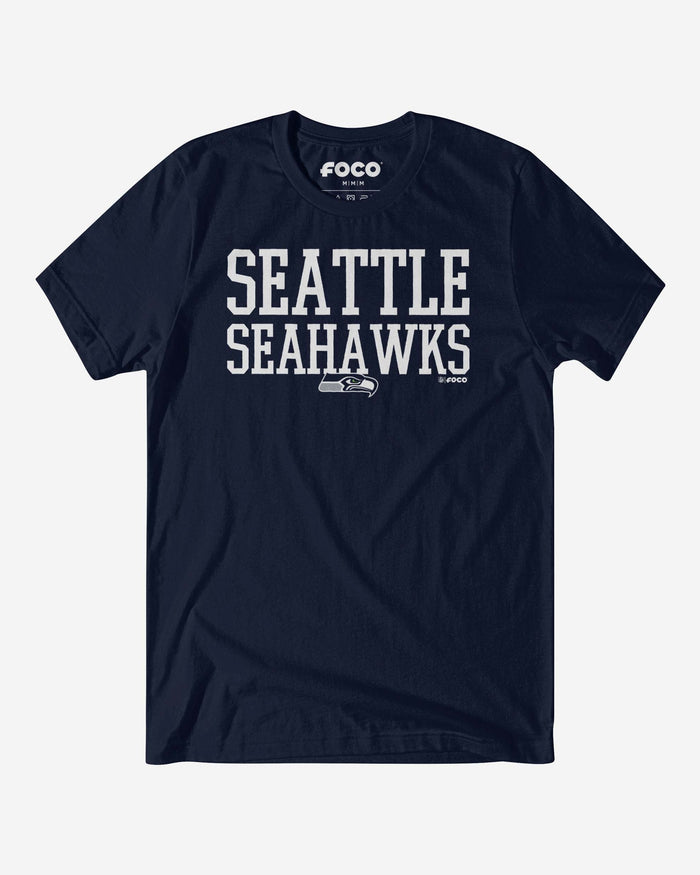 Seattle Seahawks Bold Wordmark T-Shirt FOCO S - FOCO.com