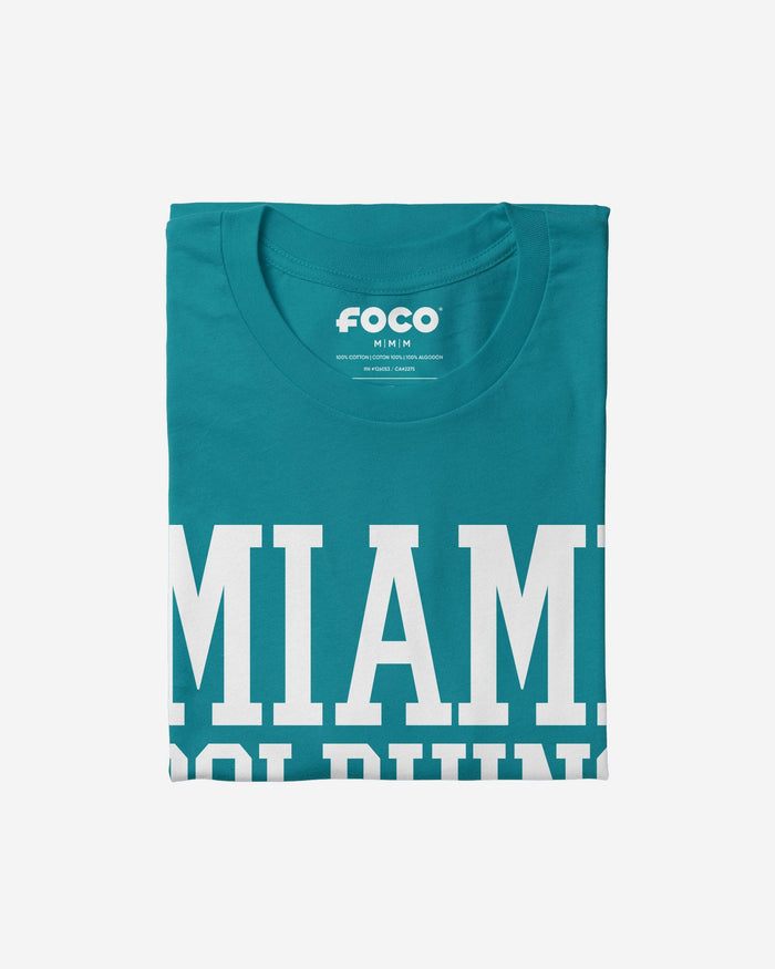 Miami Dolphins Bold Wordmark T-Shirt FOCO - FOCO.com