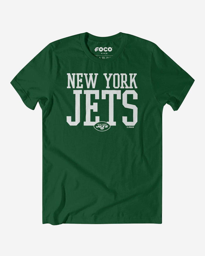 New York Jets Bold Wordmark T-Shirt FOCO S - FOCO.com