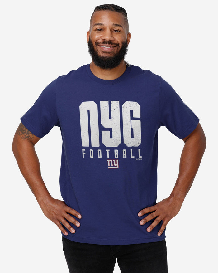 New York Giants City Initial Wordmark T-Shirt FOCO - FOCO.com