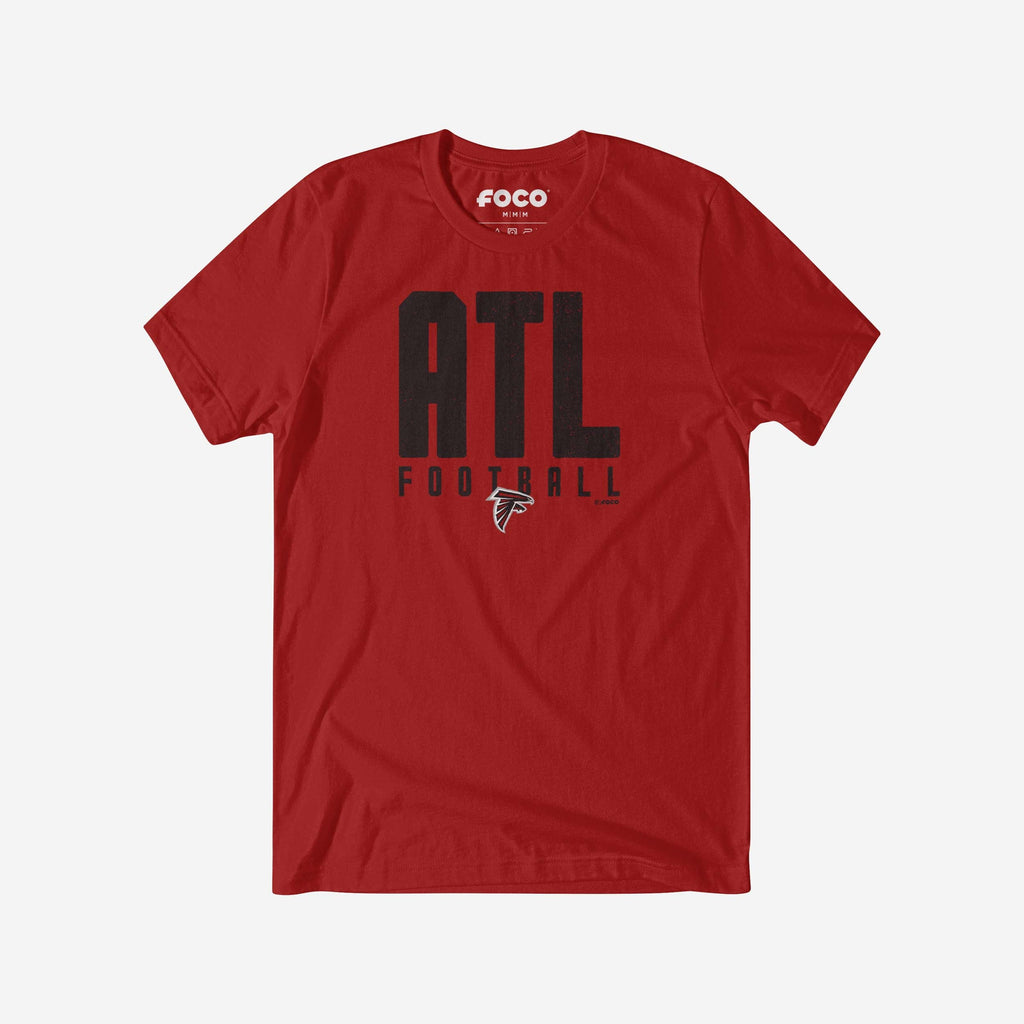 Atlanta Falcons City Initial Wordmark T-Shirt FOCO S - FOCO.com