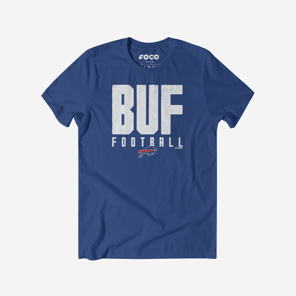 Buffalo Bills City Initial Wordmark T-Shirt FOCO S - FOCO.com