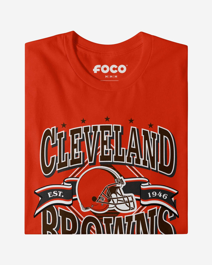 Cleveland Browns Established Banner T-Shirt FOCO - FOCO.com