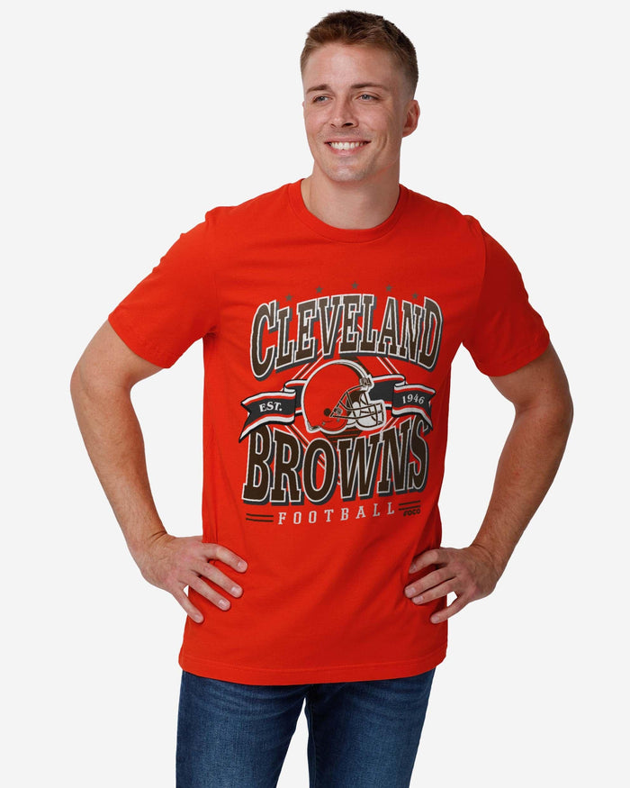 Cleveland Browns Established Banner T-Shirt FOCO - FOCO.com