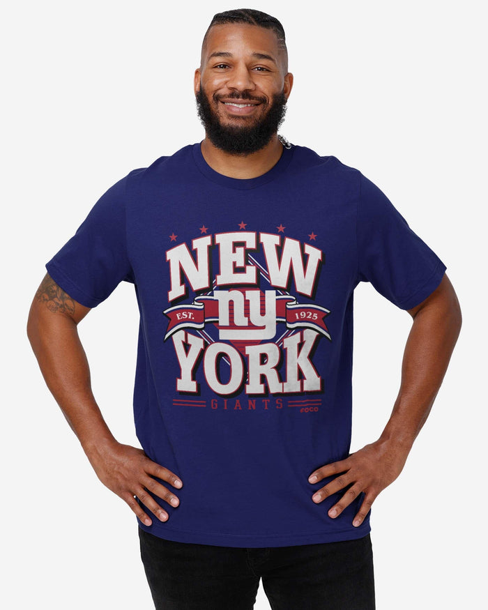 New York Giants Established Banner T-Shirt FOCO - FOCO.com