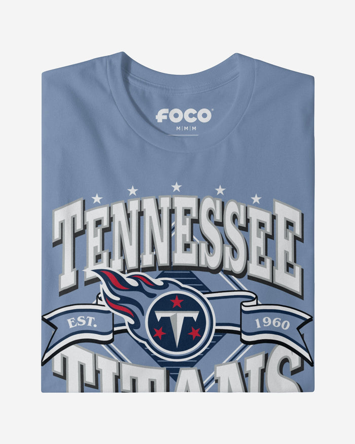 Tennessee Titans Established Banner T-Shirt FOCO - FOCO.com