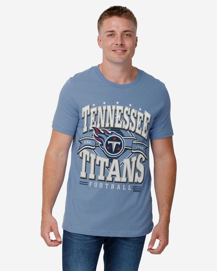 Tennessee Titans Established Banner T-Shirt FOCO - FOCO.com