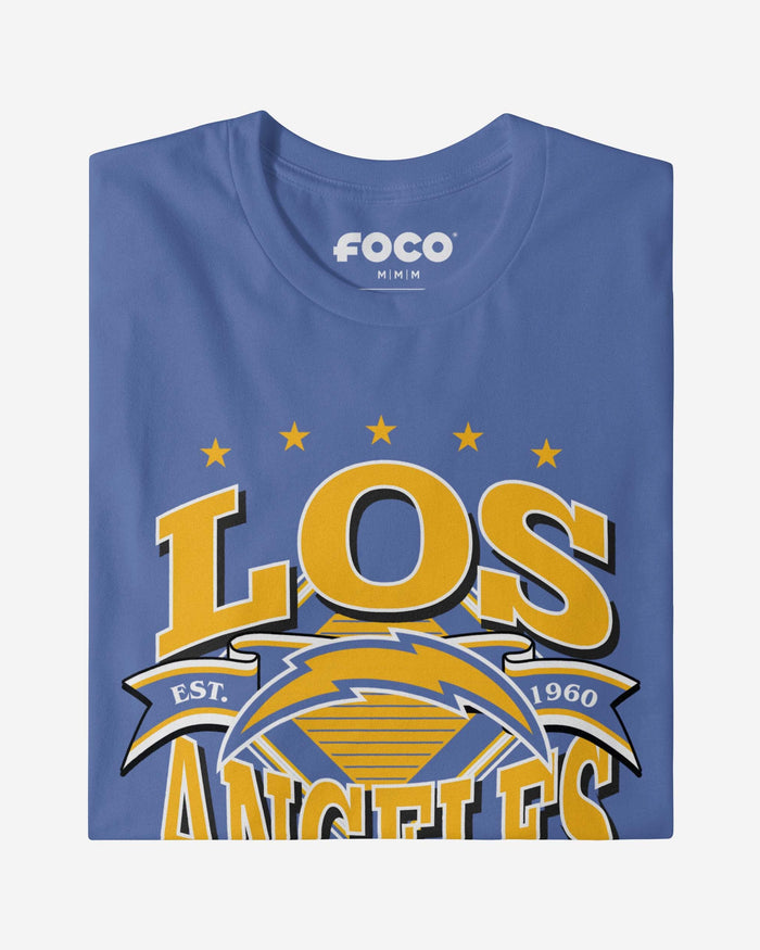 Los Angeles Chargers Established Banner T-Shirt FOCO - FOCO.com