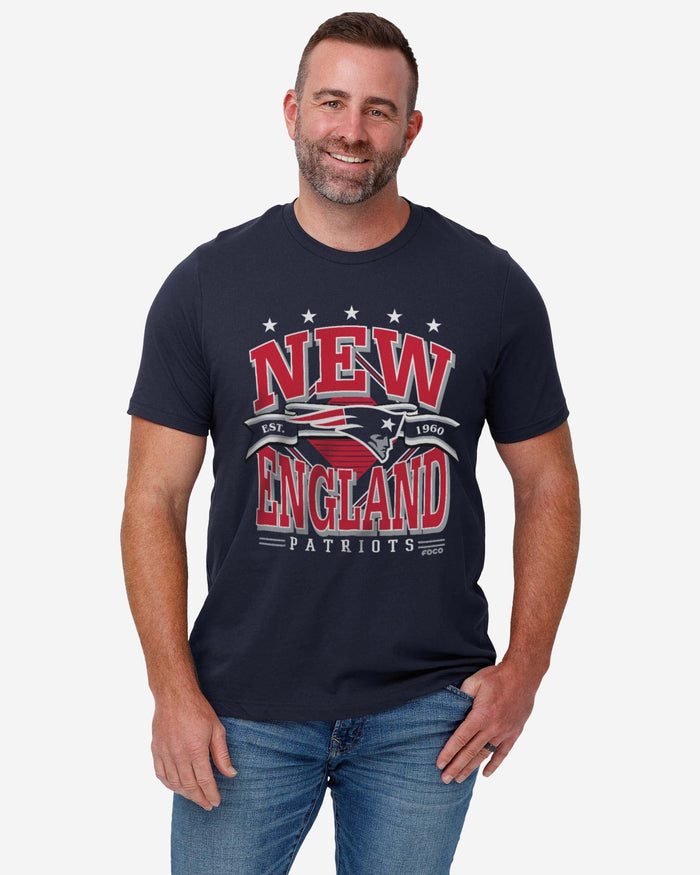 New England Patriots Established Banner T-Shirt FOCO - FOCO.com