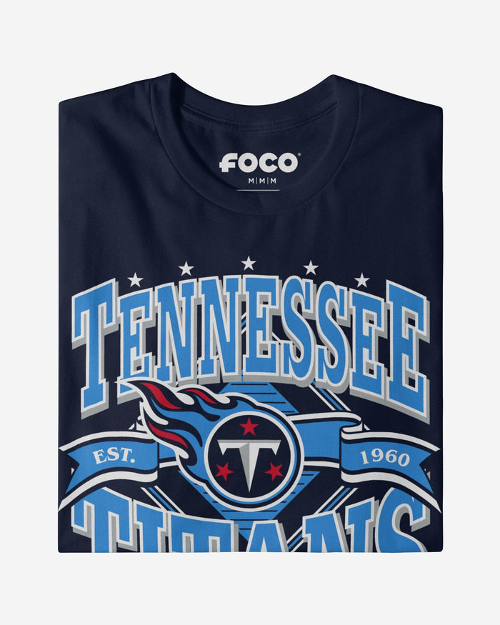 Tennessee Titans Established Banner T-Shirt FOCO - FOCO.com