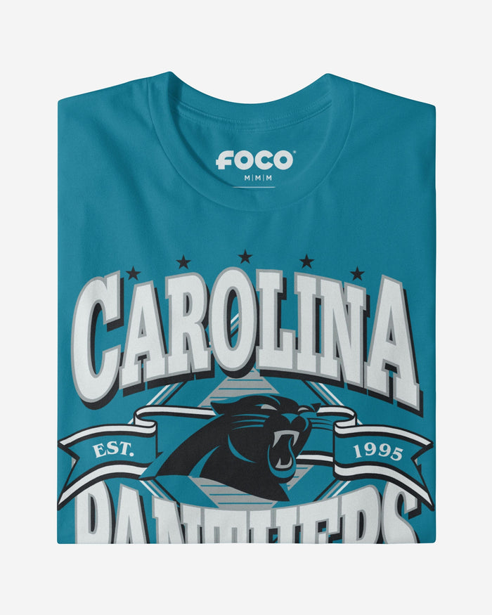 Carolina Panthers Established Banner T-Shirt FOCO - FOCO.com